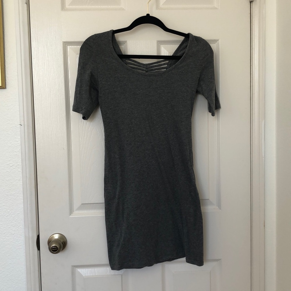 Gray Body Con Dress